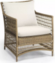Лаунж-кресло плетеное с подушками MANUTTI Malibu искусственный ротанг, ткань Фото 1