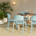 Стул пластиковый Gaber Abuela технополимер бледно-голубой Фото 18