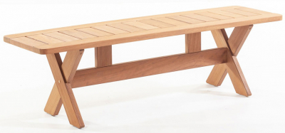 Скамейка деревянная WArt Focus Bench 160 ироко Фото 5