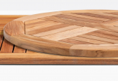 Столешница деревянная круглая PEDRALI Teak тик натуральный Фото 5