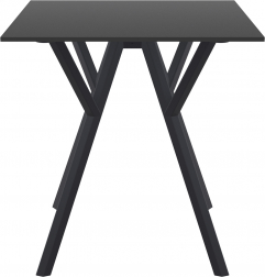 Стол пластиковый Max Table 70, черный, 700х700х740 мм