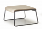 Пуф с обивкой Scab Design Lisa Lounge Pouf сталь, вельвет антрацит, слоновая кость Фото 4