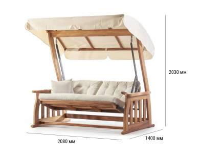 Диван-качели с подушками WArt Falcon ироко, олефин Фото 2