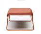 Пуф с обивкой Scab Design Lisa Lounge Pouf сталь, вельвет терракотовый, красный Фото 4