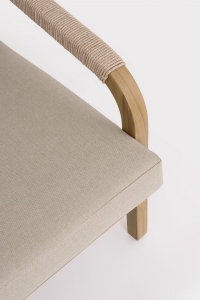 Комплект лаунж мебели Garden Relax Kalimera алюминий, роуп, олефин песочный Фото 12