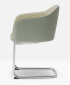 Кресло с мягкой обивкой PEDRALI Laja 2 сталь, ткань хромированный Фото 6