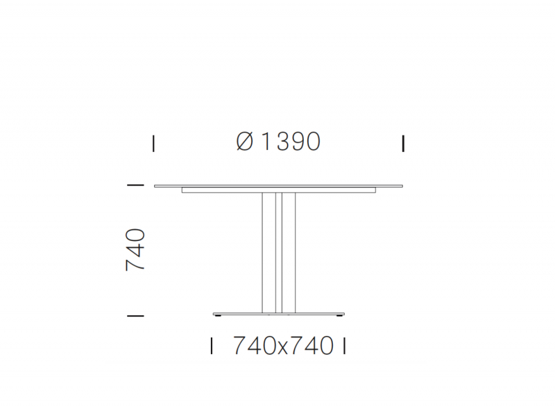 Стол ламинированный Inox Table