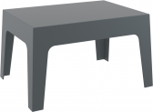 Столик пластиковый журнальный Siesta Contract Box Table полипропилен темно-серый Фото 1
