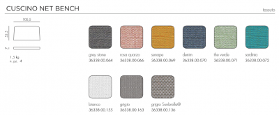Подушка для дивана Nardi Net Bench акрил Фото 6
