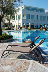Шезлонг-лежак металлический Magnani Comfort алюминий, текстилен Фото 20