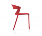 Стул пластиковый Kastel Kicca One стеклопластик красный Фото 4