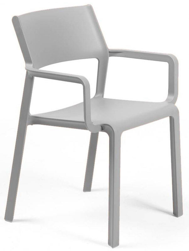 Кресло пластиковое Trill Armchair, серый