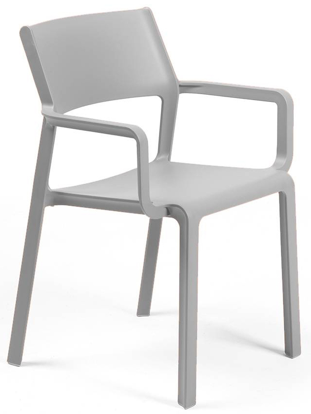 Кресло пластиковое Trill Armchair, серый