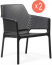 Комплект пластиковых кресел Nardi Net Relax Set 2 стеклопластик антрацит Фото 2