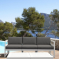 Комплект пластиковой мебели Siesta Contract Mykonos XL стеклопластик, полиэстер белый, темно-серый Фото 6