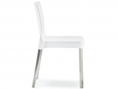 Стул пластиковый PEDRALI Joi алюминий, стеклопластик белый Фото 5