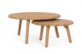 Комплект кофейных столиков BIZZ Garita тик натуральный Фото 3