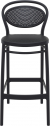 Стул пластиковый барный Siesta Contract Marcel Bar 75 стеклопластик черный Фото 8