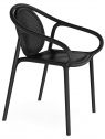 Кресло пластиковое PEDRALI Remind стеклопластик черный Фото 1