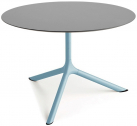 Столик ламинированный кофейный Scab Design Tripe Maxi сталь, компакт-ламинат HPL голубой, светло-серый Фото 1