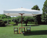 Зонт профессиональный телескопический 4х4 м Scolaro Palladio Telescopic дерево ироко, акрил натуральный, слоновая кость Фото 6