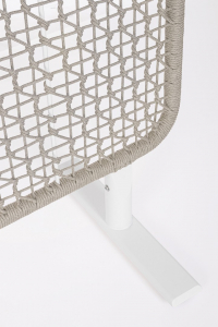 Ширма декоративная Garden Relax Babilo алюминий, роуп белый, серый Фото 4