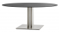 Стол ламинированный PEDRALI Inox Table нержавеющая сталь, компакт-ламинат HPL матовый стальной, черный Фото 1