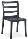 Стул пластиковый PAPATYA Nosta-S стеклопластик антрацит Фото 1