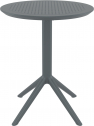 Стол пластиковый складной Siesta Contract Sky Folding Table Ø60 сталь, пластик темно-серый Фото 5