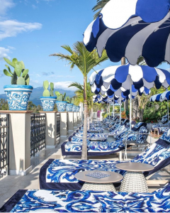 Зонт пляжный профессиональный Ø2.2 м Magnani Dali алюминий, Tempotest Para белый 15, синий 10 Фото 9