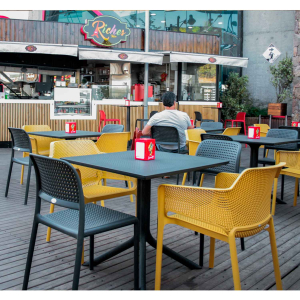 Стул пластиковый Nardi Bora Bistrot стеклопластик антрацит Фото 6