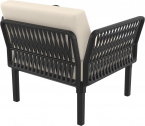 Кресло пластиковое с подушками Siesta Contract Portofino Lounge стеклопластик, полипропилен, полиэстер черный, бежевый Фото 9