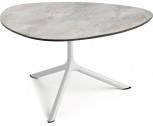 Столик ламинированный кофейный Scab Design Tripe Maxi сталь, компакт-ламинат HPL белый, каменный Фото 1