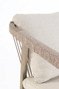 Кресло плетеное с подушками Garden Relax Kalimera алюминий, роуп, олефин древесный Фото 8