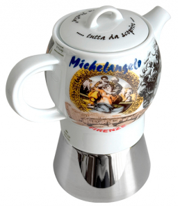 Кофеварка гейзерная Ancap Espressina Classic фарфор деколь Bella Italia 1 Фото 7