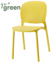Стул пластиковый Hug Go Green, горчичный