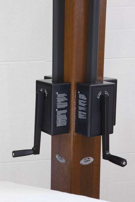 Зонт профессиональный двухкупольный 3х6 м Wood Double