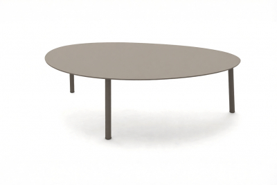 Столик металлический кофейный Grattoni Island алюминий тортора Фото 4