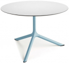 Столик ламинированный кофейный Scab Design Tripe Maxi сталь, компакт-ламинат HPL голубой, белый Фото 1
