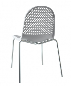 Стул пластиковый Resol Nervi chair алюминий, полипропилен белый Фото 1