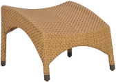 Подставка для ног плетеная JANUS et Cie Amari алюминий, искусственный ротанг карамельный Фото 1