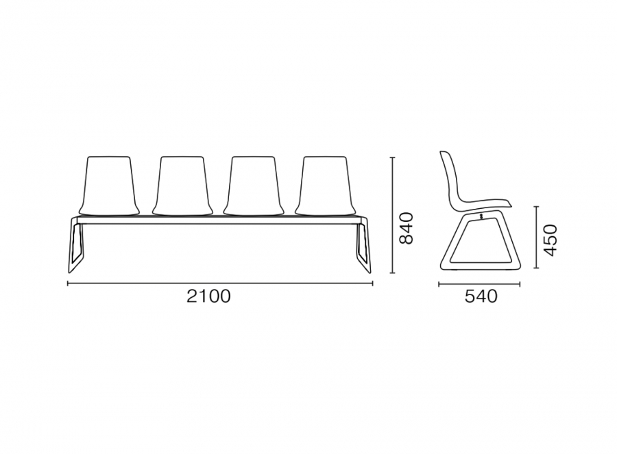 Система с четырьмя сиденьями X-Treme Bench