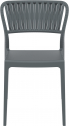Стул пластиковый Siesta Contract Portofino стеклопластик, полипропилен темно-серый Фото 7