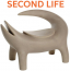 Стул из биопластика SLIDE Kroko Second Life биополиэтилен песок Сахары Фото 2