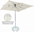 Зонт пляжный профессиональный 2х2 м THEUMBRELA SEMSIYE EVI Kiwi Clips алюминий, полиэстер бежевый Фото 15