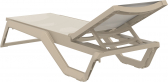 Шезлонг-лежак пластиковый Siesta Contract Rio Pro стеклопластик, текстилен бежевый Фото 8