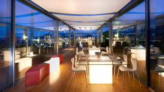 Стол пластиковый светящийся Square Lighting