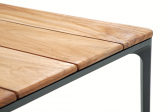 Стол обеденный деревянный Grattoni Bahamas алюминий, тик антрацит, натуральный Фото 7