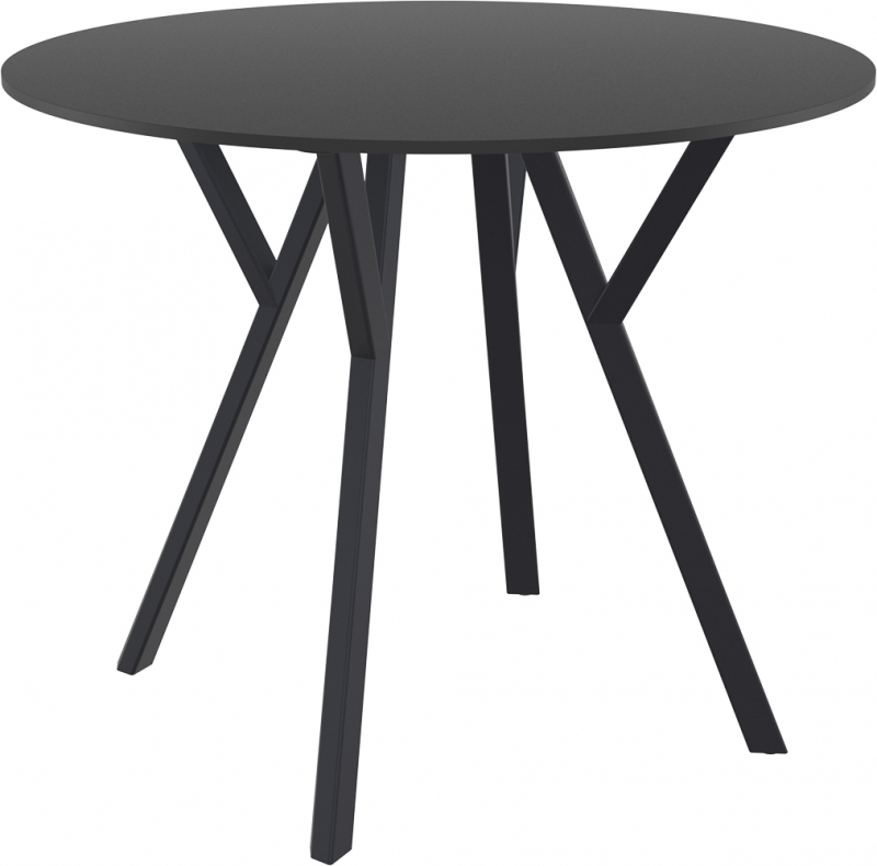 Стол пластиковый Max Table Ø90, черный, Ø900х740 мм