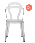 Комплект прозрачных стульев Titi Set 4